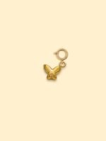 Mini Butterfly Charm Pendant 18K Gold Plated Stainless Steel