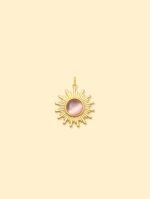 Sunburst Charm (Interchangeable) – 18K Gold Plated Stainless Steel - Image 2