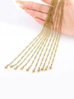 Classic Link Chain Necklace – 18K Gold Plated Stainless Steel - Image 2