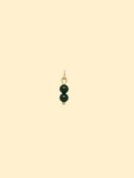 Dark Green Double Bead Charm (Interchangeable) - Image 2