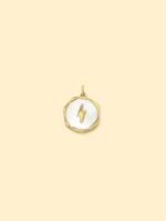 Yellow Lightning Charm (Interchangeable) – 18K Gold Plated Stainless Steel - Image 2