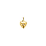 Crystal Heart Charm Pendant 18K Gold Plated Stainless Steel - Image 2