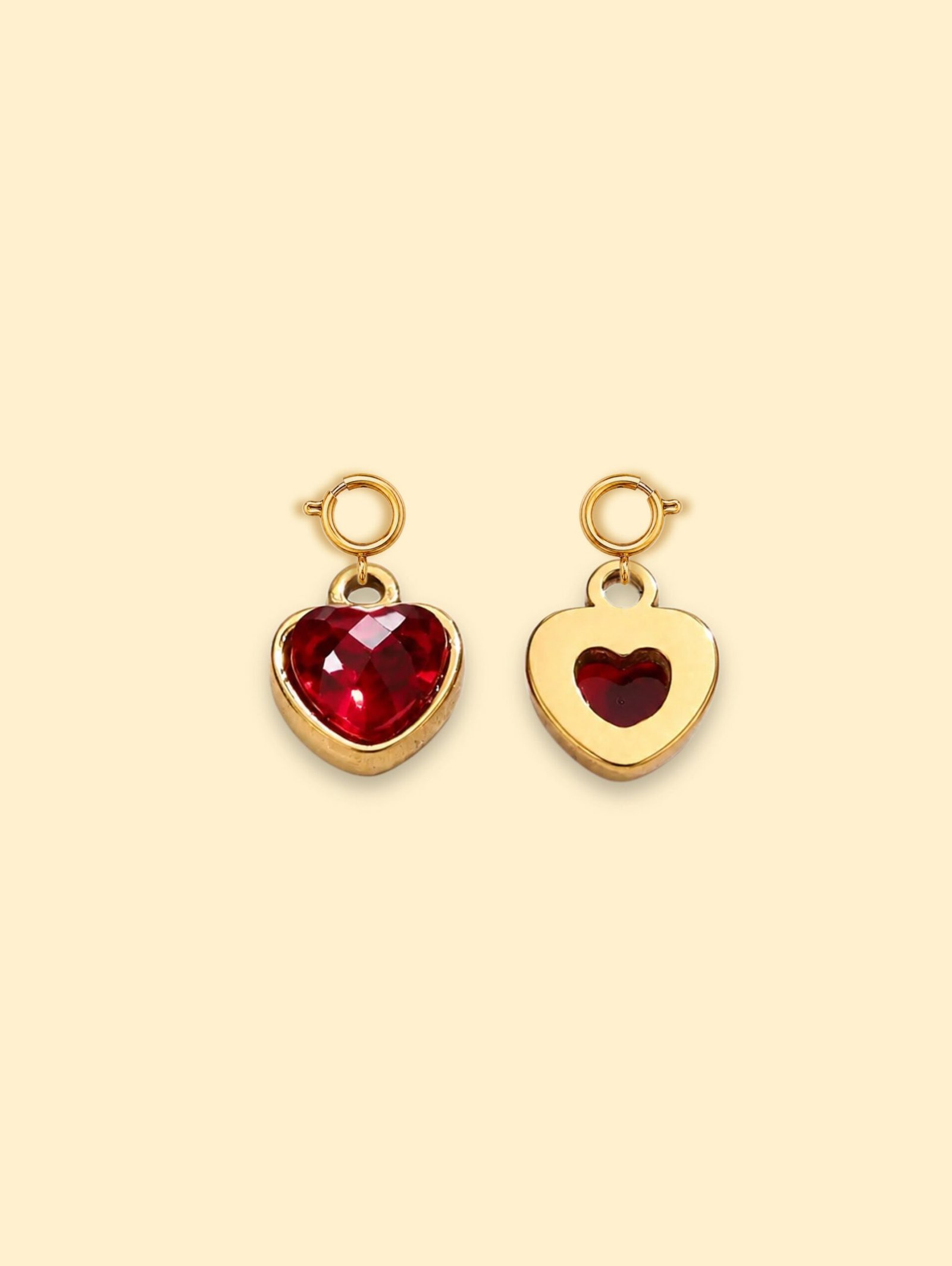 3764B9AC-DA16-4009-A93E-A04B072C07D6-3 Blue Crystal Charm 18K Gold Plated Stainless Steel - Image 1