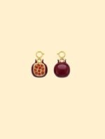 Pomegranate Charm Pendant 14K Gold Plated Alloy