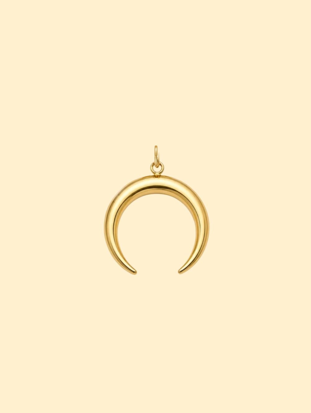 Gold Moon Charm (Interchangeable) – 18k Gold plated Stainless Steel - Image 2