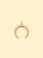 Gold Moon Charm (Interchangeable) – 18k Gold plated Stainless Steel - Image 2