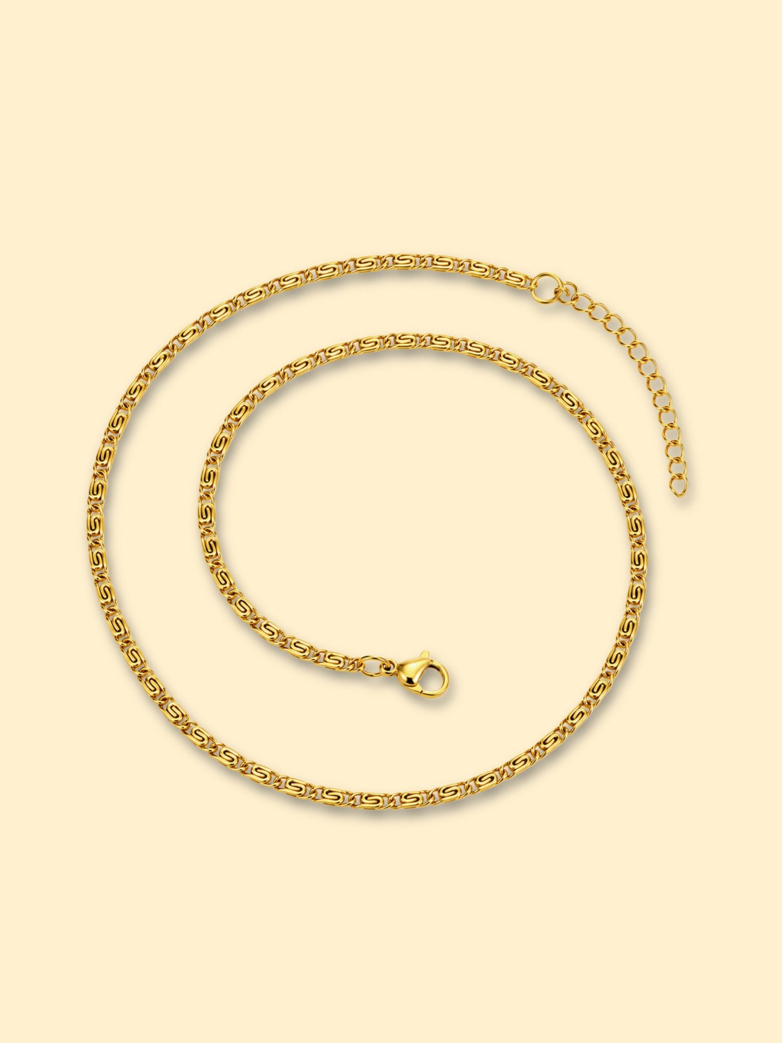 446E28EF-64EE-4664-854C-22086210E154-2 Classic Chain Necklace – 18K Gold Plated Stainless Steel - Image 1