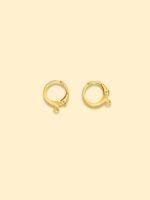 Gold Plated Stainless Steel Mini Hoop