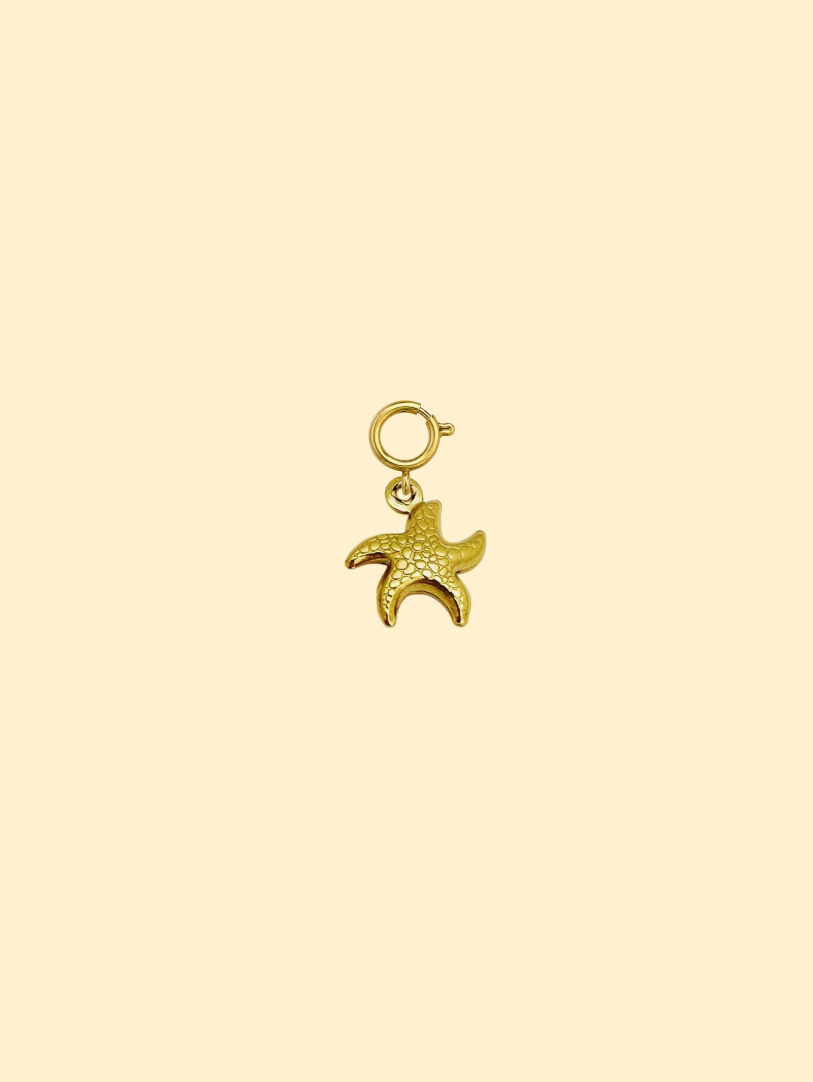 5CDC8C67-A775-41BF-9D97-1D41ACEE04F5-2 Starfish Charm Pendant 18K Gold Plated Stainless Steel - Image 1