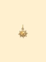 Sunburst Charm Pendant | 18K Gold Plated Stainless Steel - Image 2