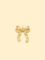 Gold Bow Charm (Interchangeable) – 18k Gold plated Stainless Steel - Image 2