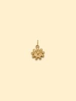 Floral Daisy Charm Pendant 18K Gold Plated Stainless Steel - Image 2