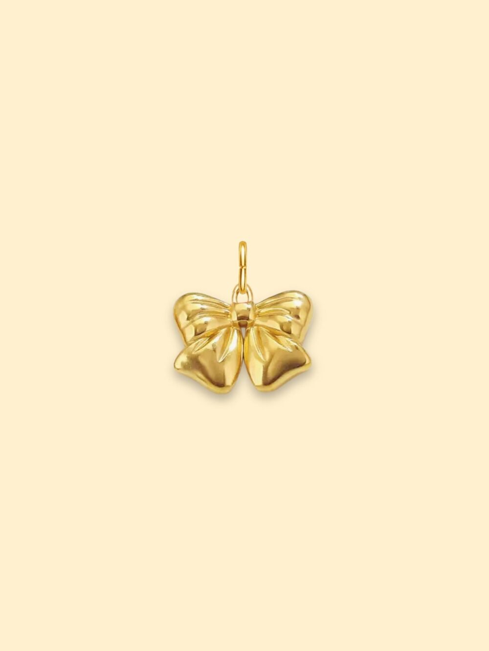 Butterfly Charm Pendant 18K Gold Plated Stainless Steel - Image 2