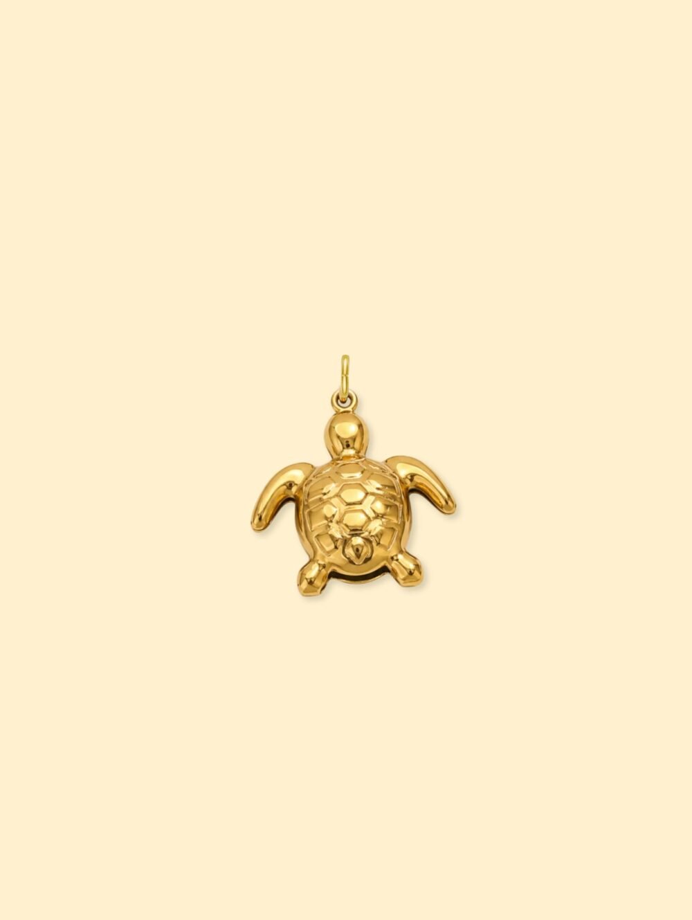 Turtle Charm (Interchangeable) – 18K Gold Plated Stainless Steel - Image 2