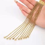 Classic Chain Necklace – 18K Gold Plated Stainless Steel - Image 2