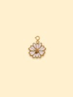 Daisy Bloom Charm Pendant 18K Gold Plated Stainless Steel