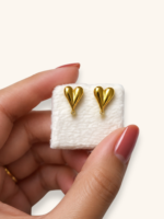 18K Gold Plated Heart Charm Connector - Image 2