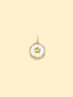 White Star Charm (Interchangeable) – 18K Gold Plated Stainless Steel - Image 2