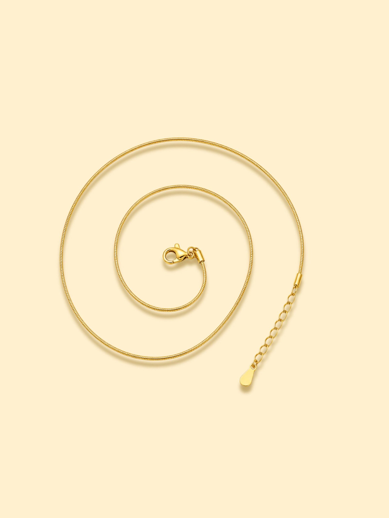 IMG-0354-1 18K Gold Plated Slim Snake Chain Necklace - Image 1