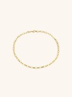 18K GOLD PLATED OVAL LINK CHAIN NECKLACE - Image 2