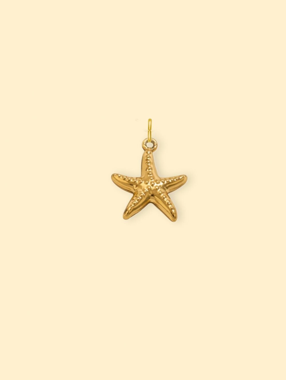 Starfish Charm (Interchangeable) – 18K Gold Plated Stainless Steel - Image 2