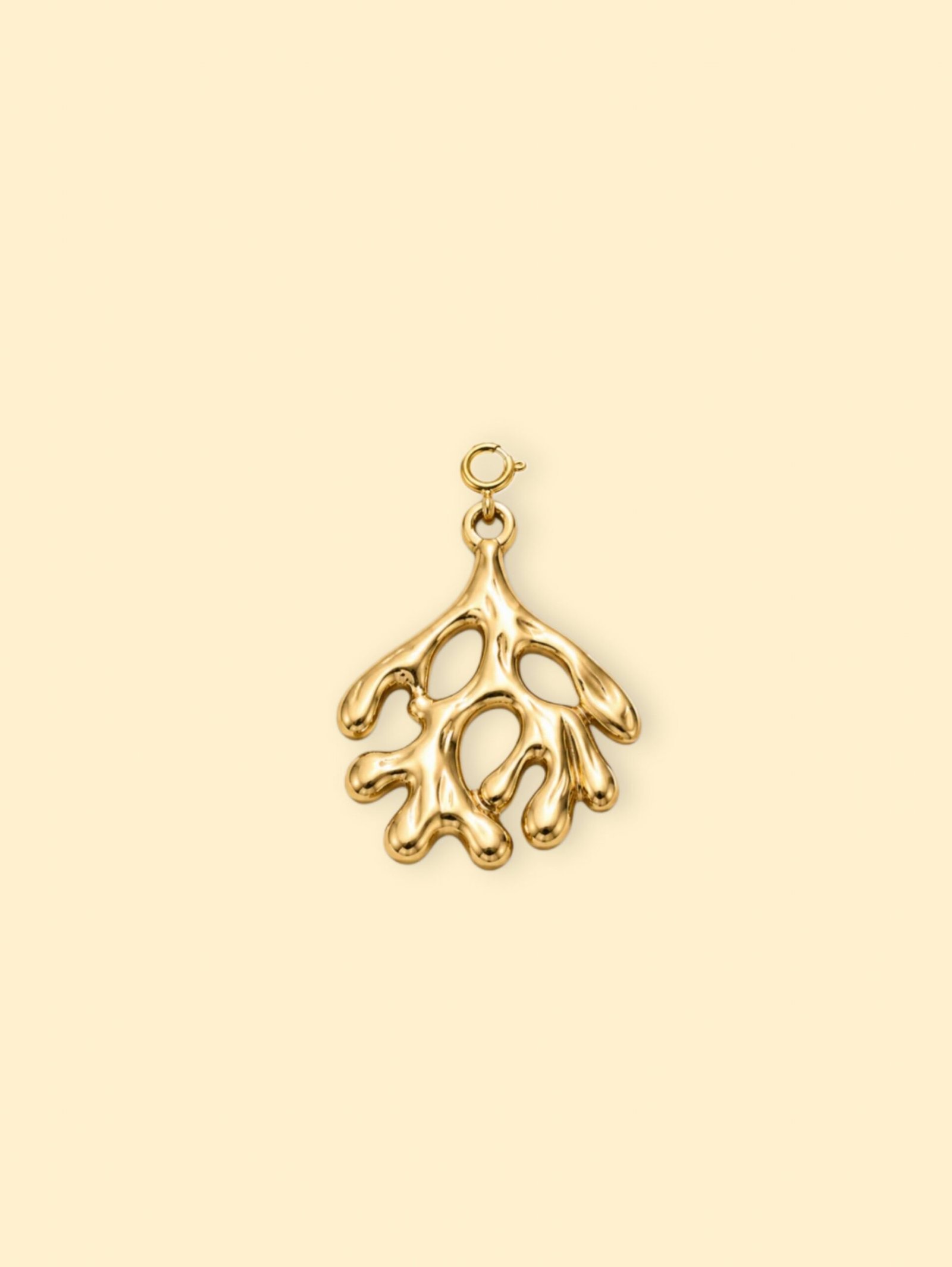 Picsart-26-07-18_00-08-36-869-1 Open Coral Charm (Interchangeable) – 18K Gold Plated Stainless Steel - Image 1