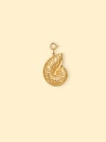 Nautilus Shell Charm (Interchangeable) – 18K Gold Plated Stainless Steel