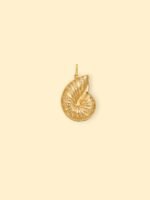 Nautilus Shell Charm (Interchangeable) – 18K Gold Plated Stainless Steel - Image 2