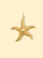 Gold Starfish Charm (Interchangeable) – 18K Gold Plated Stainless Steel - Image 2