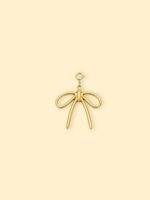 Gold Mini Bow Charm (Interchangeable) – 18K Gold Plated Stainless Steel