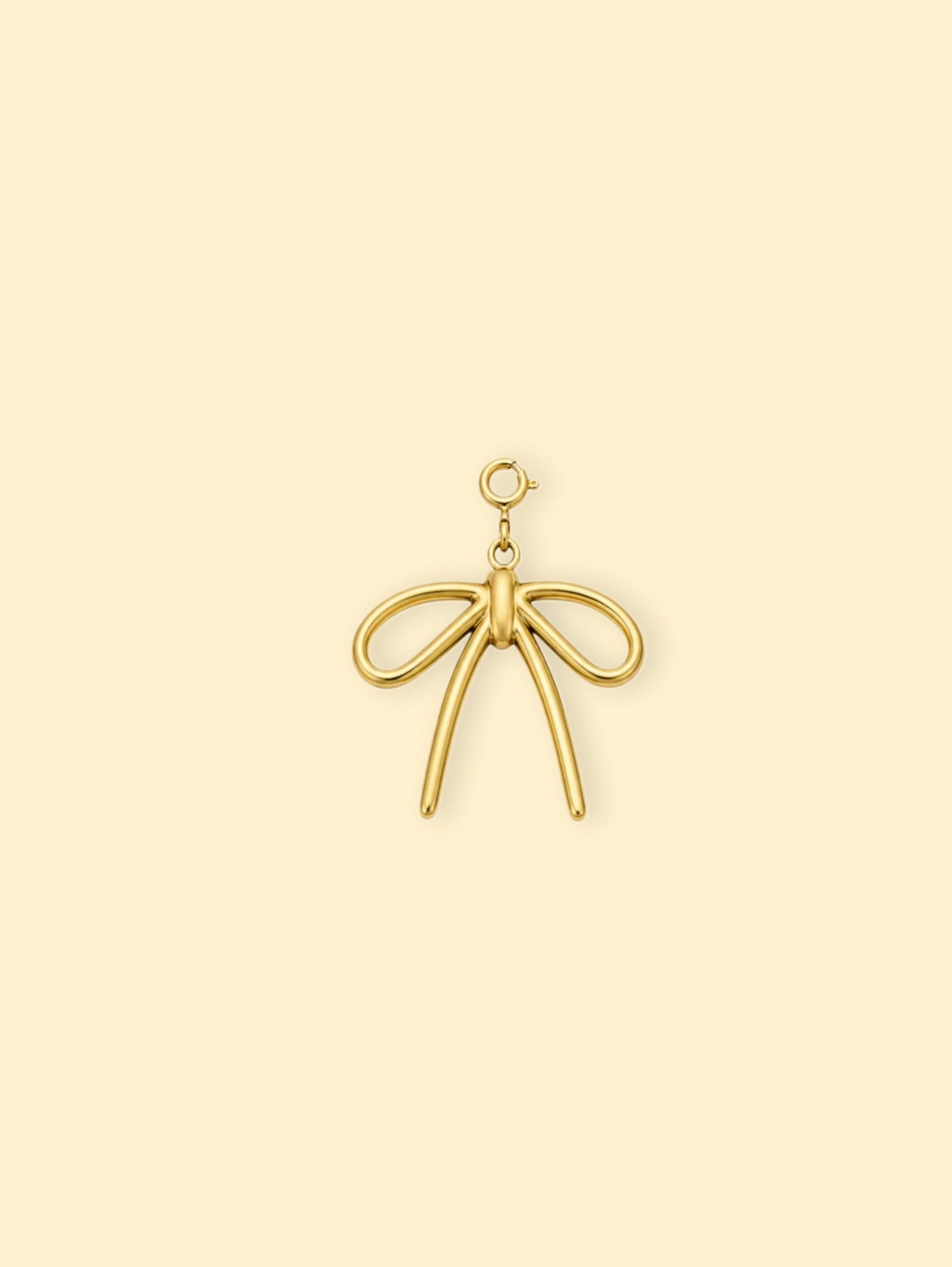 Picsart-26-07-18_00-27-26-618-1 Gold Mini Bow Charm (Interchangeable) – 18K Gold Plated Stainless Steel - Image 1