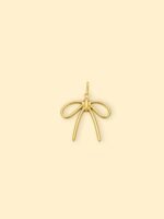 Gold Mini Bow Charm (Interchangeable) – 18K Gold Plated Stainless Steel - Image 2