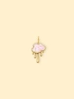 Drip Cloud Charm (Interchangeable) – 18K Gold Plated Stainless Steel - Image 2