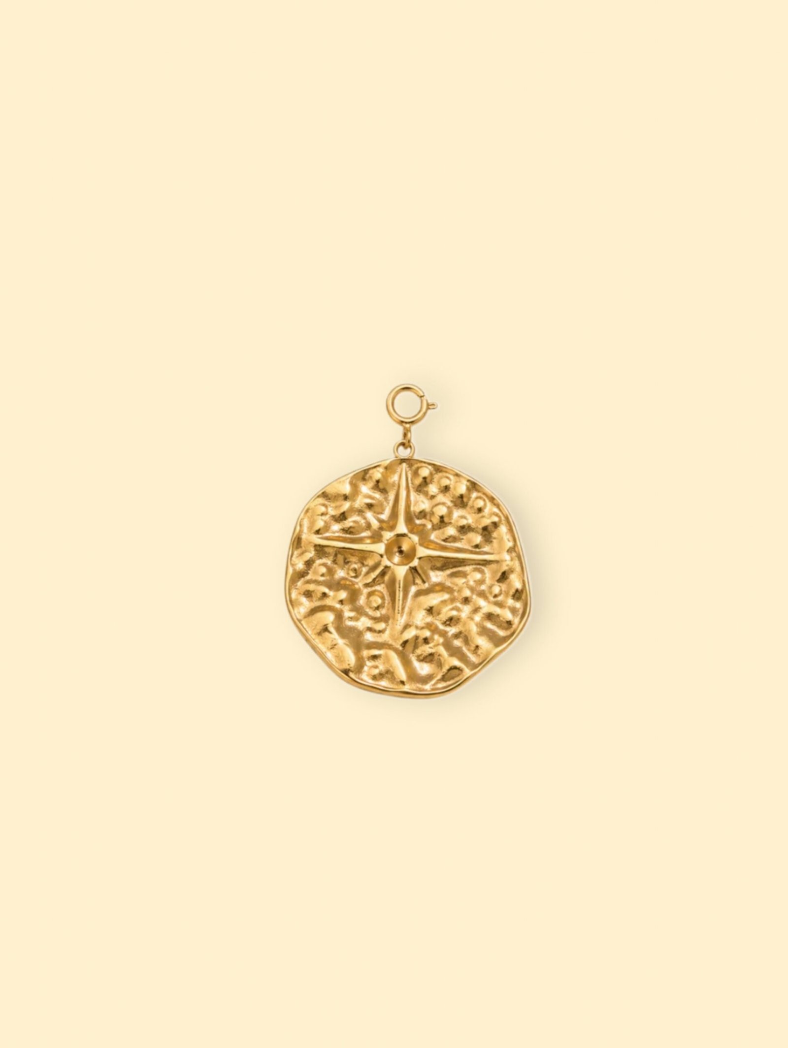 Picsart-26-07-18_00-36-00-360-1 Compass Coin Charm (Interchangeable) – 18K Gold Plated Stainless Steel - Image 1