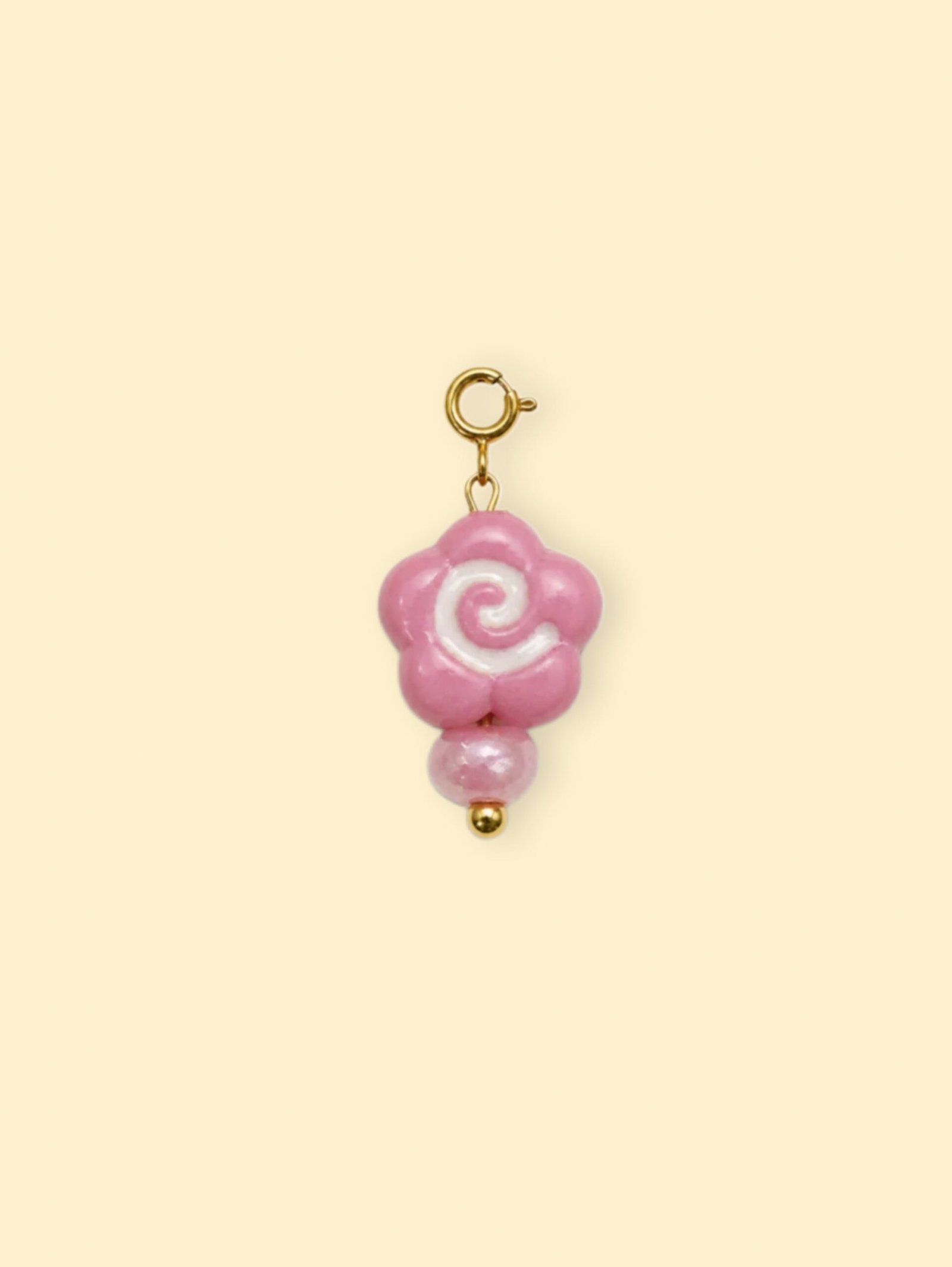 rn-image_picker_lib_temp_1d202250-1ce8-4720-8198-3e01e8930a50-1 Pink Swirl Flower Charm (Interchangeable) - Image 1