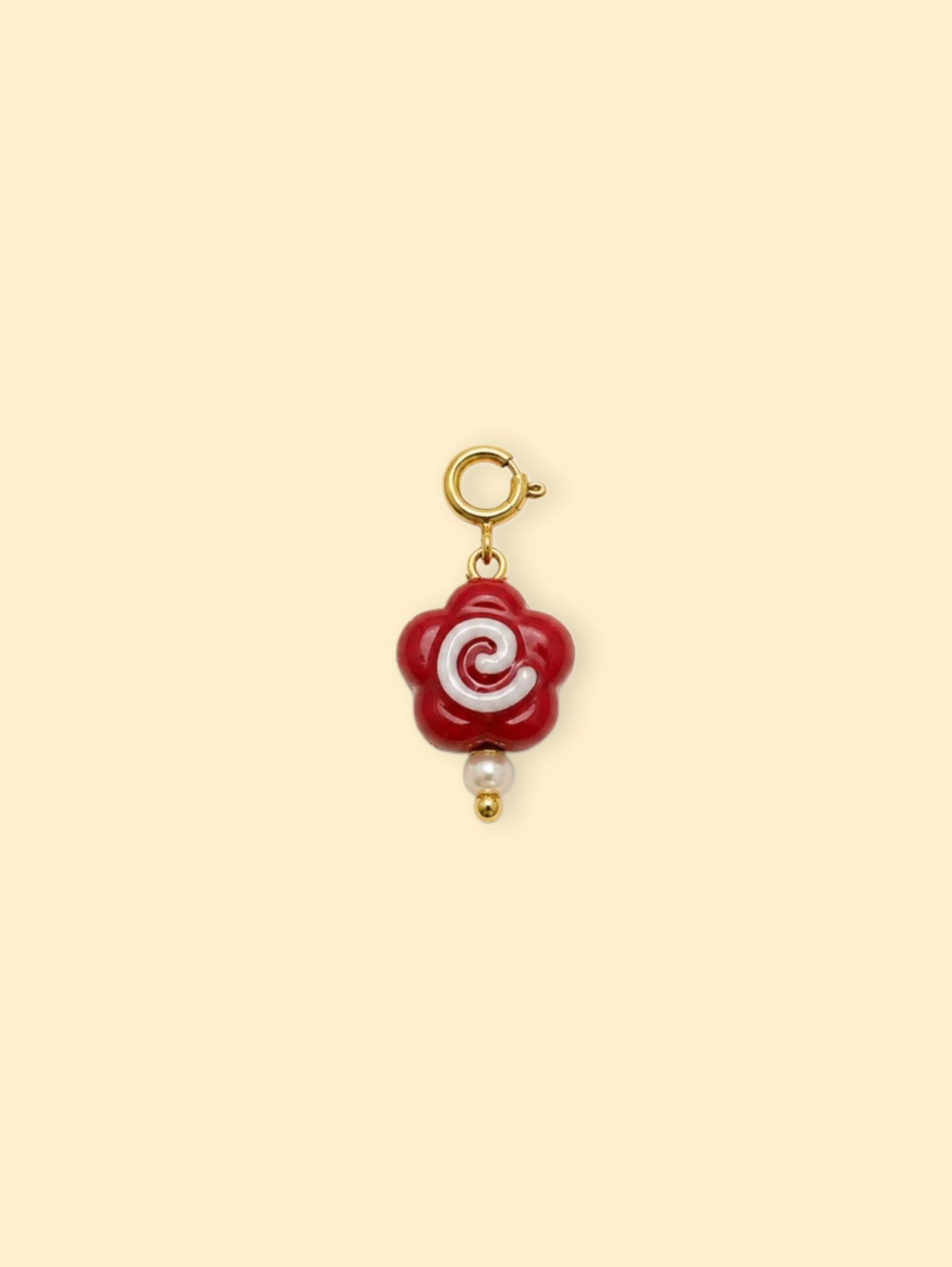 rn-image_picker_lib_temp_211c351c-65ce-4f2e-8856-e36542caae25-1 Red Swirl Flower Charm (Interchangeable) - Image 1