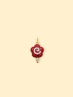 Red Swirl Flower Charm (Interchangeable) - Image 2