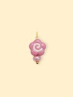 Pink Swirl Flower Charm (Interchangeable) - Image 2
