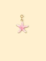 Pink Starfish Charm (Interchangeable) – 18K Gold Plated Stainless Steel