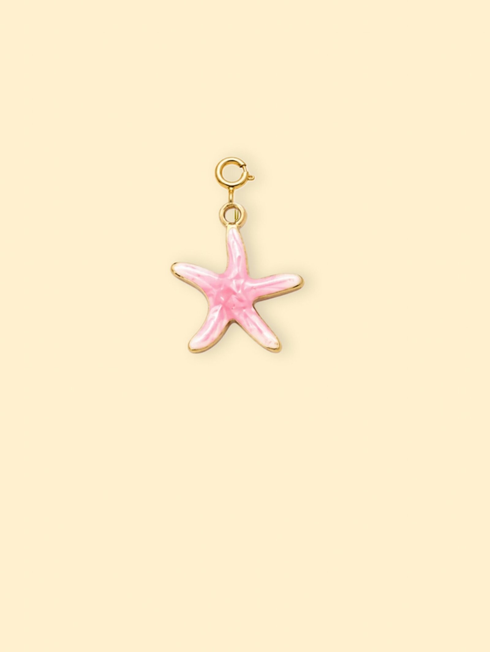 rn-image_picker_lib_temp_561487ca-ce8e-4a24-b20a-12850e263c4f-1 Pink Starfish Charm (Interchangeable) – 18K Gold Plated Stainless Steel - Image 1