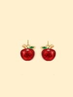18K Gold Plated Stainless Steel Apple Charm. - Image 2