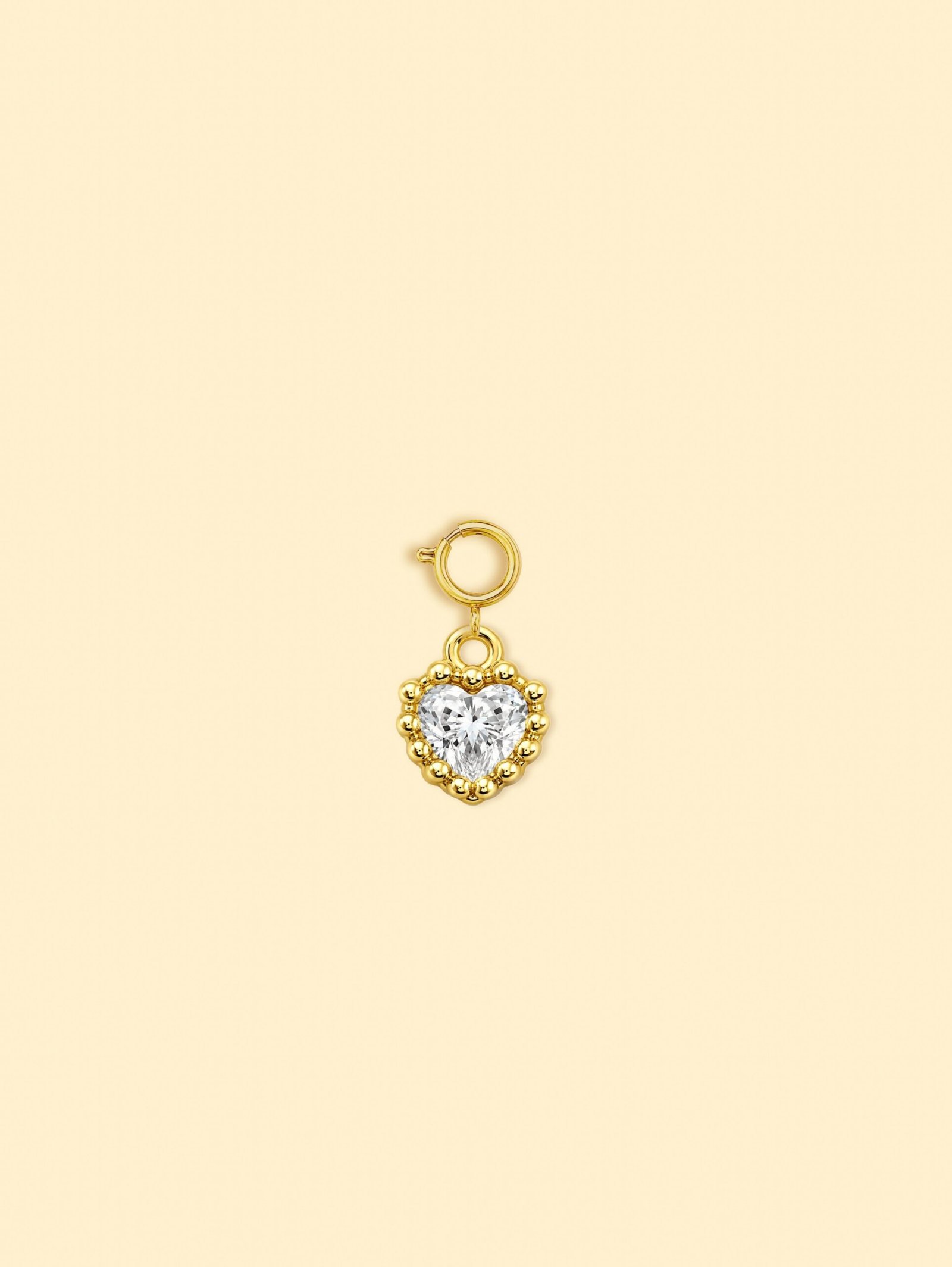 rn-image_picker_lib_temp_8cf7aecf-1c5f-4e90-bf38-82a480fdb84e-1 14K Gold Plated Copper Heart Zircon Charm. - Image 1