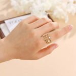 Celestial Moon Sun Ring Stainless Steel 18k Gold Plated - Image 2