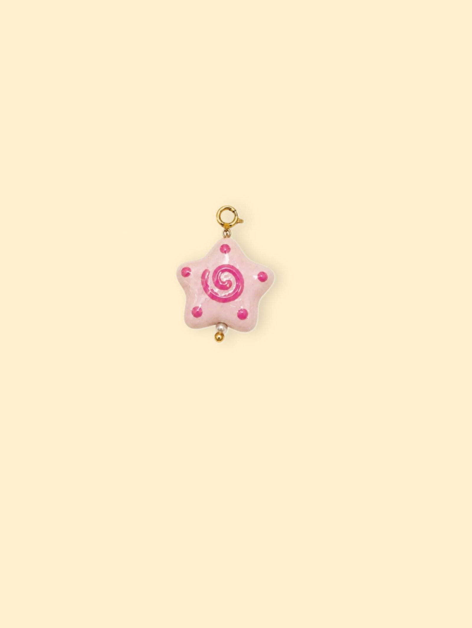 rn-image_picker_lib_temp_985678e9-6dfd-413b-b1b3-24afee9c9ea4-1 Pink Star Swirl Charm (Interchangeable) - Image 1