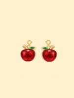 18K Gold Plated Stainless Steel Apple Charm.