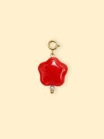 Red Cream Flower Charm (Interchangeable)