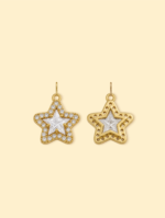 14K Gold Plated Star Zircon Charm (Copper) - Image 2