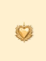 Radiant Heart Charm (Interchangeable) – 18K Gold Plated Stainless Steel - Image 2