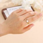 Heart Chain Ring Stainless Steel 18K Gold Plated - Image 2