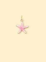 Pink Starfish Charm (Interchangeable) – 18K Gold Plated Stainless Steel - Image 2